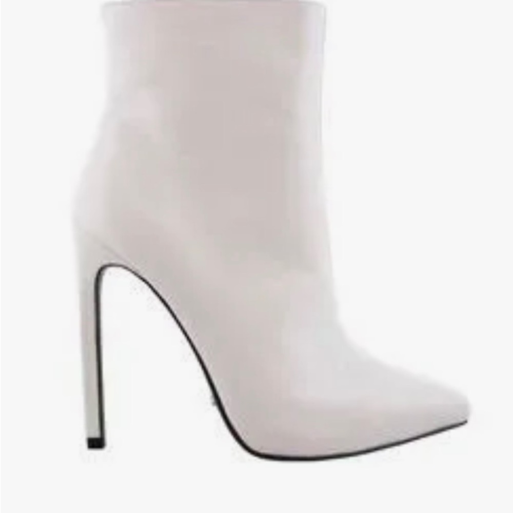 White Tony Bianca high heeled booties